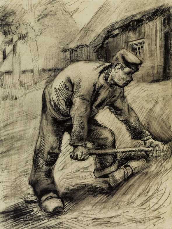 Man with a Hoe by Vincent van Gogh also cover for first edition of Do The Work book.